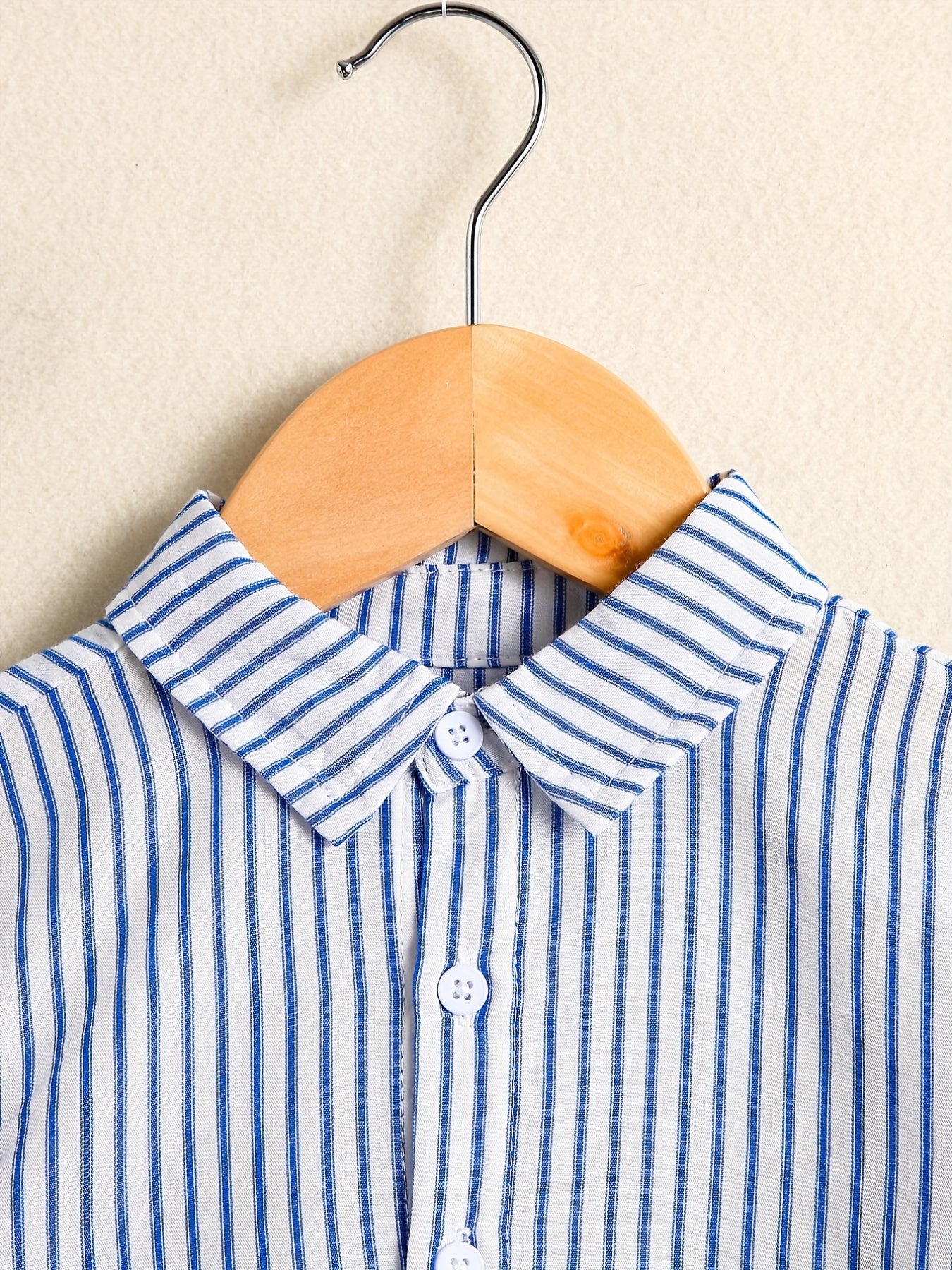 Boys Striped Shirt Long Sleeve Button Down Casual Kids Clothes