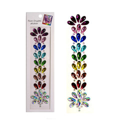 1 Pc Halloween Rhinestone Face Patch Hair Drill Chest Drill Eco Friendly