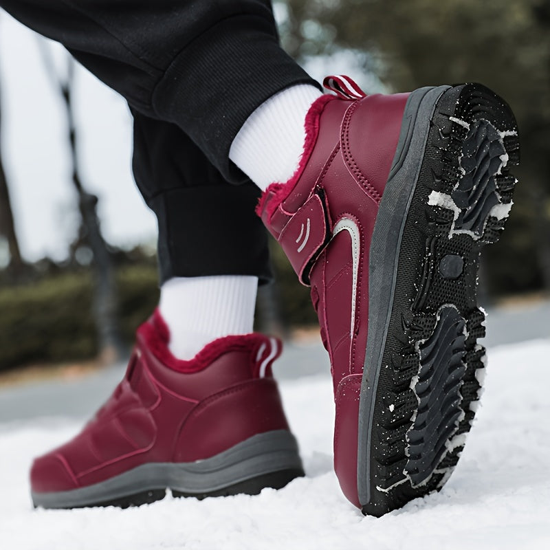 Winter Women's Waterproof Hiking Shoes Thickened Warm Casual Sneakers