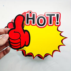 10pcs Merchandise Label Tag Supermarket Advertising Paper Tag