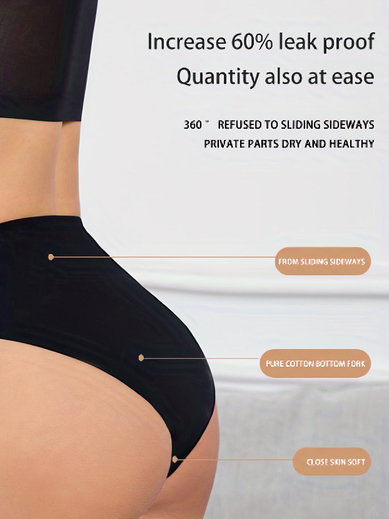 3pcs Mixed Period Panties Comfy & Breathable Leak-proof Physiological Underwear