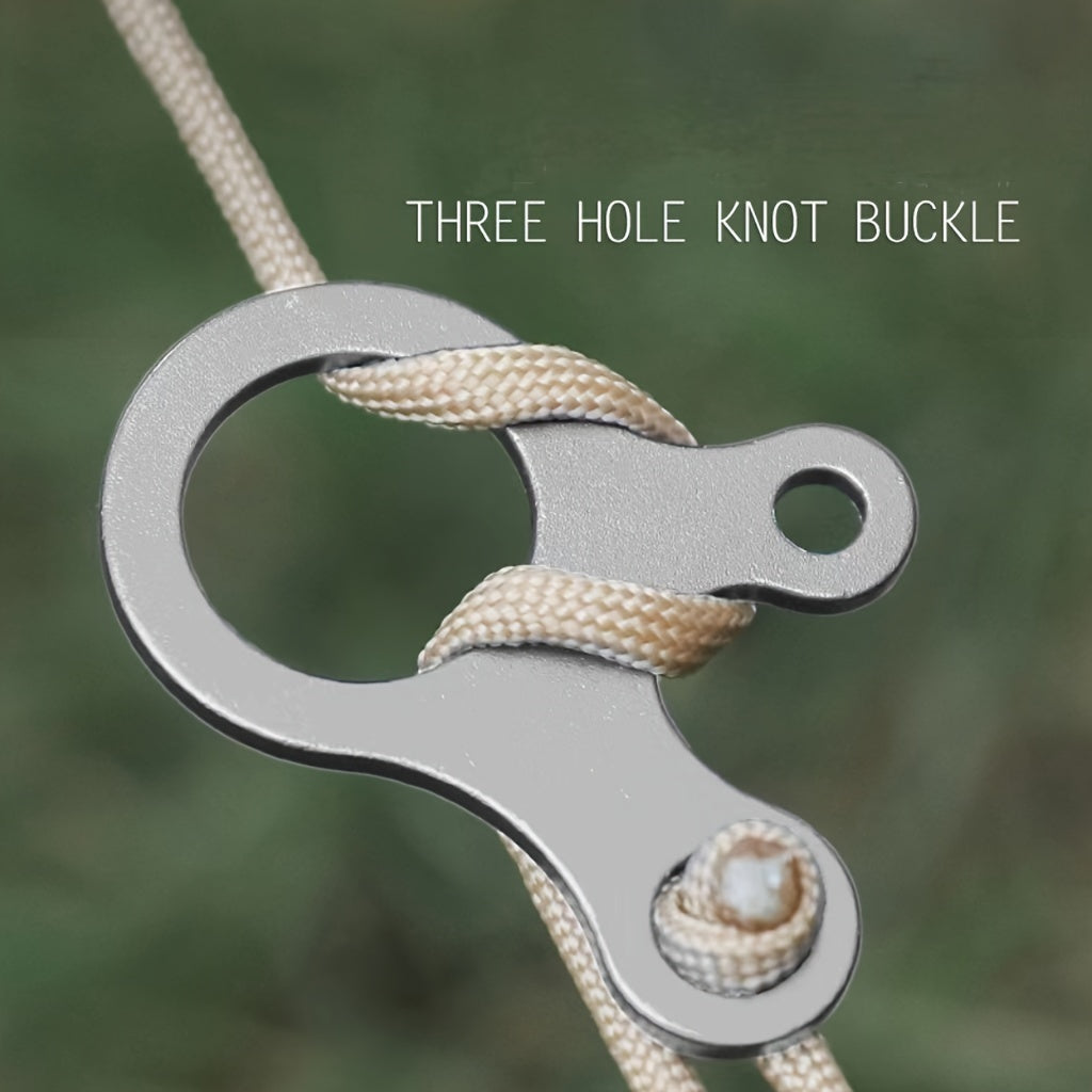 3 Holes Fast Knot Portable Outdoor Knotting Tool Camping Knotting Tool