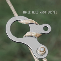 3 Holes Fast Knot Portable Outdoor Knotting Tool Camping Knotting Tool