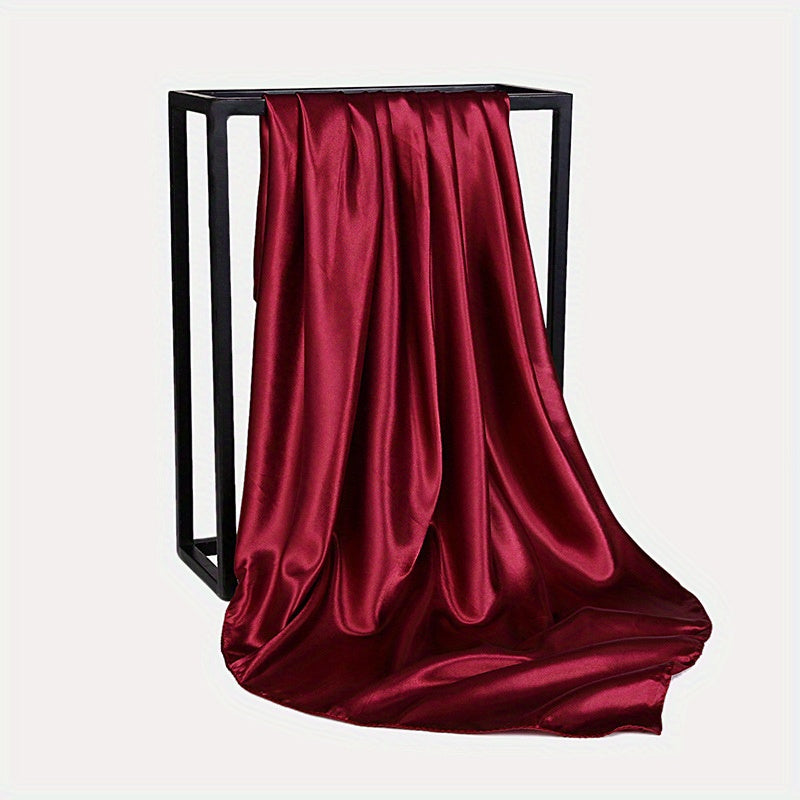 Solid Satin Hijab Scarf Silk Scarf Women Head Scarf Wraps