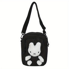 Kids Rabbit Messenger Bag Girls Canvas Travel Backpack Coin Purse