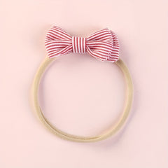4pcs Striped Fabric Bow Headbands Girls Hair Accessories