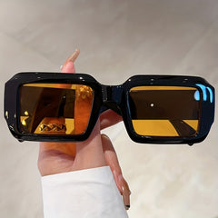 Retro Square Sunglasses Vintage 90s Sun Shades Glasses