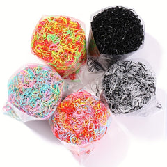 500pcs Colorful Hair Tie Ponytail Holders Scrunchies for Baby Girls
