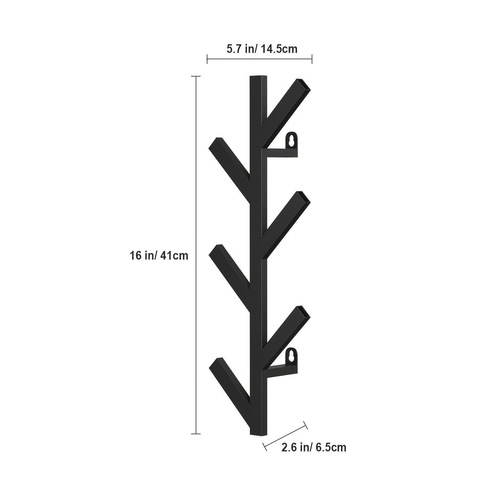 Modern Vertical Coat Rack Wall Mounted 40 64 Cm Metal Hat Rack For Wall