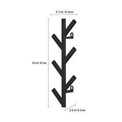 Modern Vertical Coat Rack Wall Mounted 40 64 Cm Metal Hat Rack For Wall