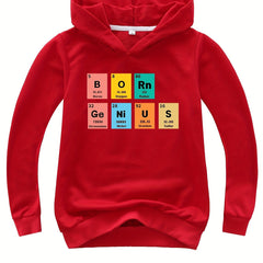Boys Colorful Elements Hooded Sweatshirt - Size Up