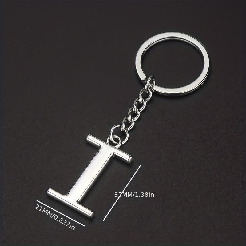 DIY A Letters Key Chain Charm 26 Letters Keychain Men Couple Gift