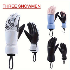 Winter Windproof Skiing Gloves Waterproof Plush Screen Touchable