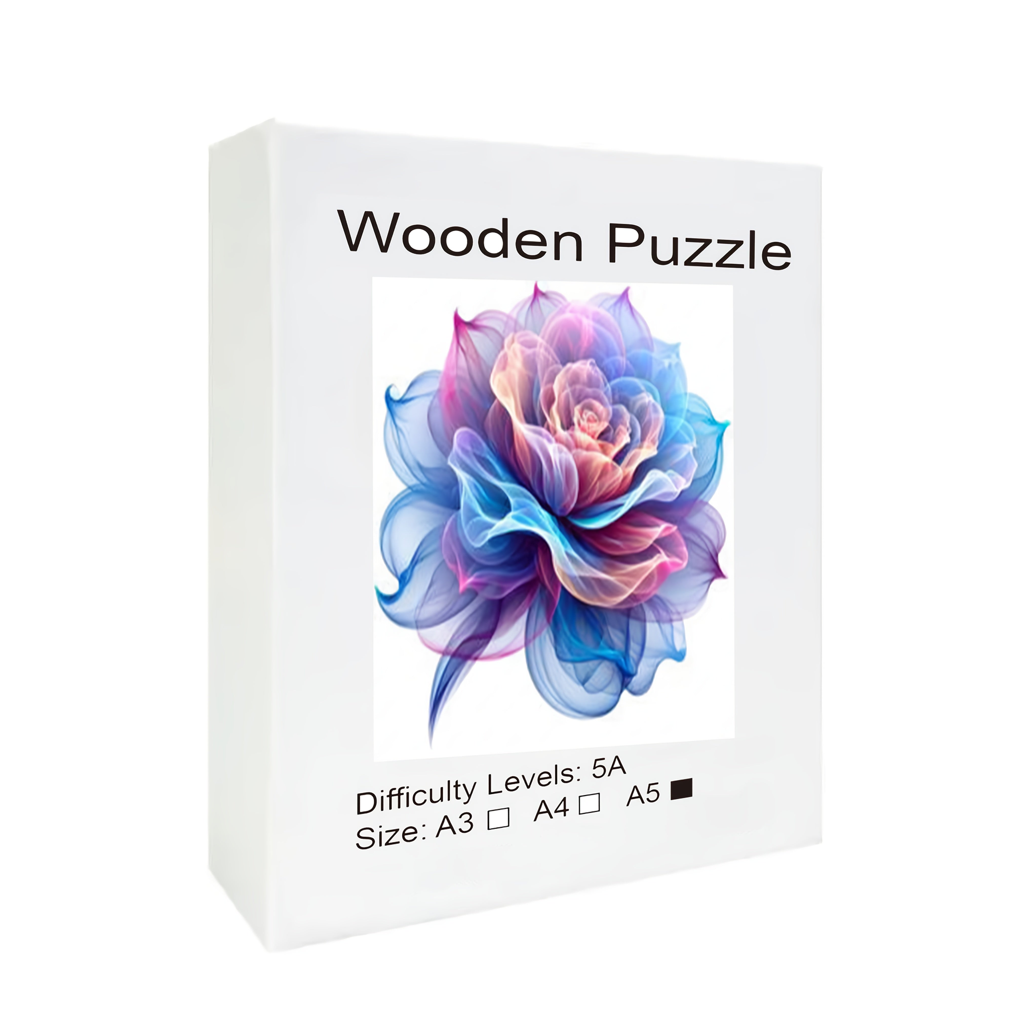Floral Wooden Jigsaw Puzzle High Plywood Multicolor Challenging Brain Teaser