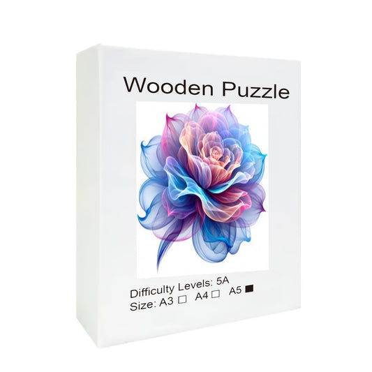 Floral Wooden Jigsaw Puzzle High Plywood Multicolor Challenging Brain Teaser