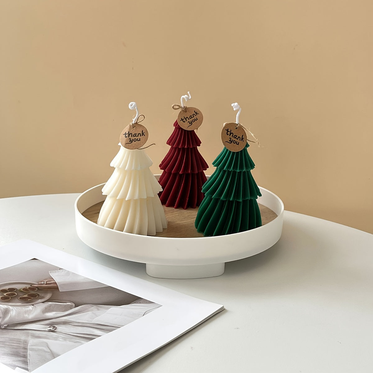 3D Pine Silicone Mold for DIY Christmas Tree Scented Candle Decoration