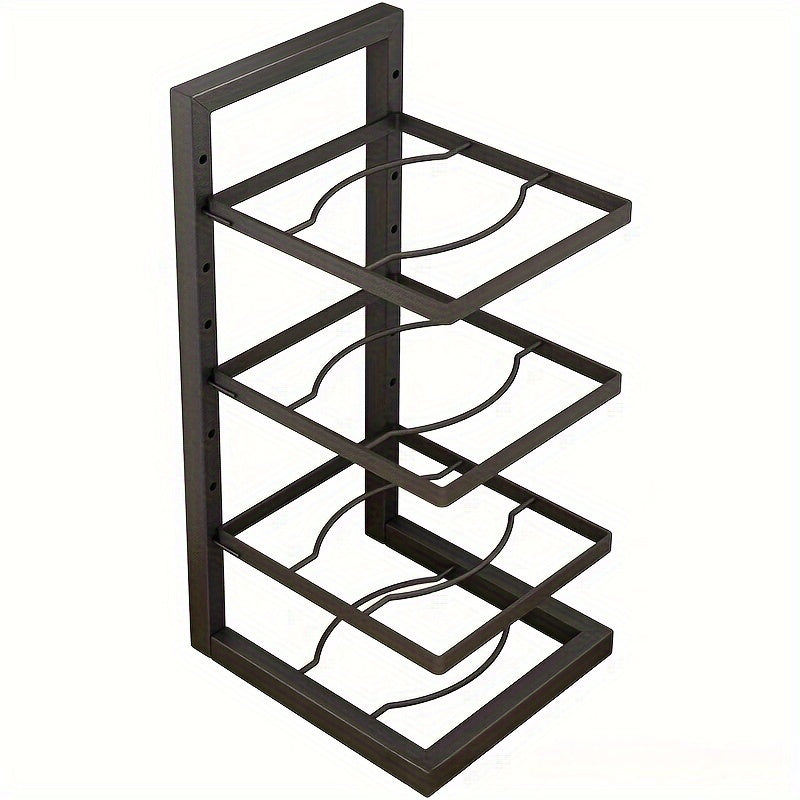 1pc Iron Rack for Cookware and Kitchen Essentials Storage