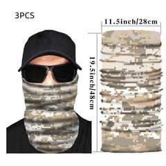 Sports Face Mask Mosaic Cube Camouflage Neck Protector Unisex Dustproof Mask