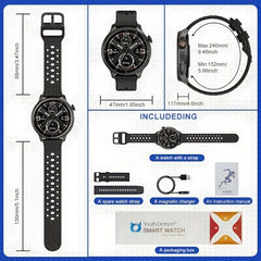 Youth Demon GPS Smart Watch with Compass Altitude Air Pressure AMOLED Display