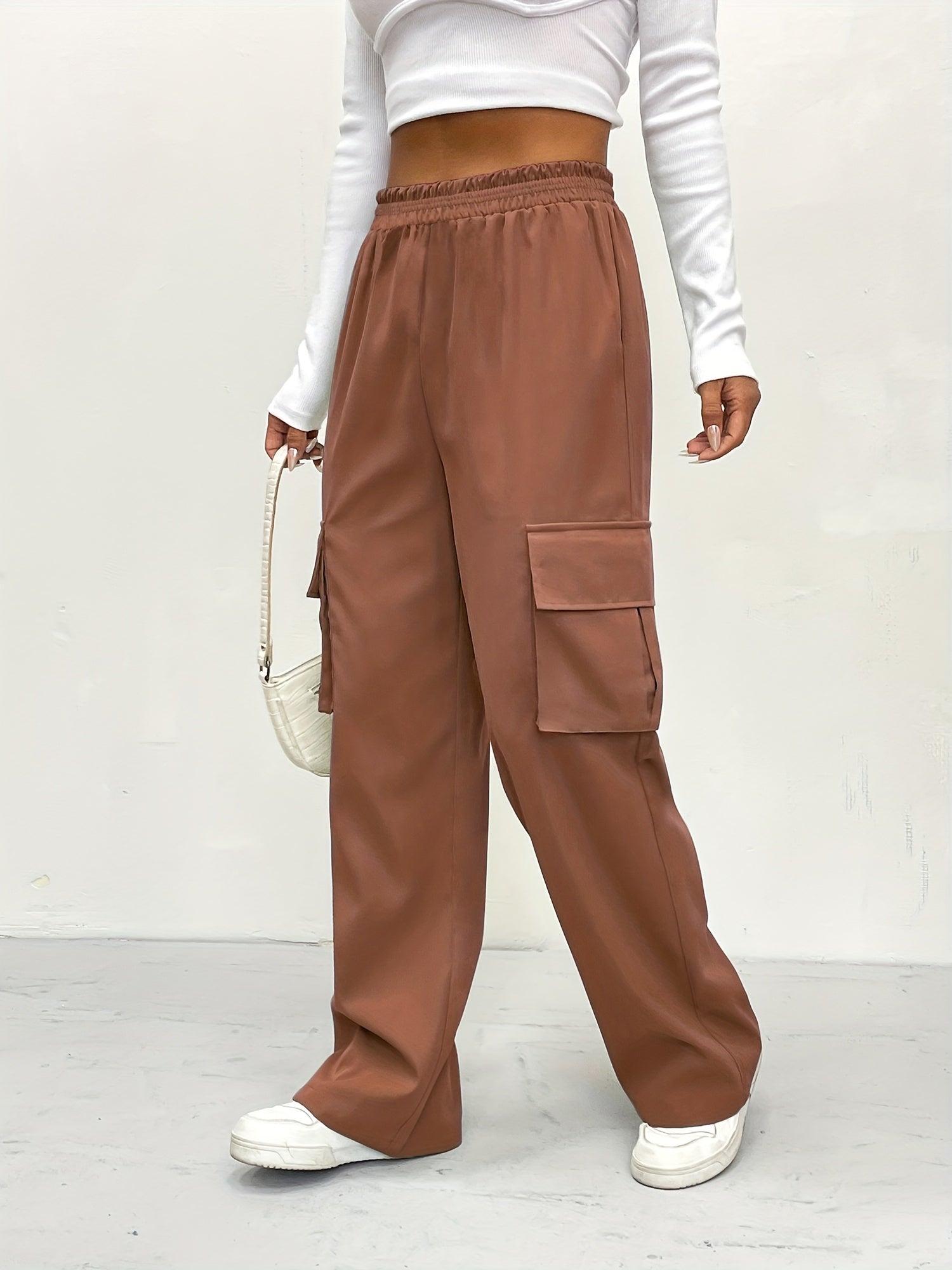 Y2K High Waist Cargo Pants for Women