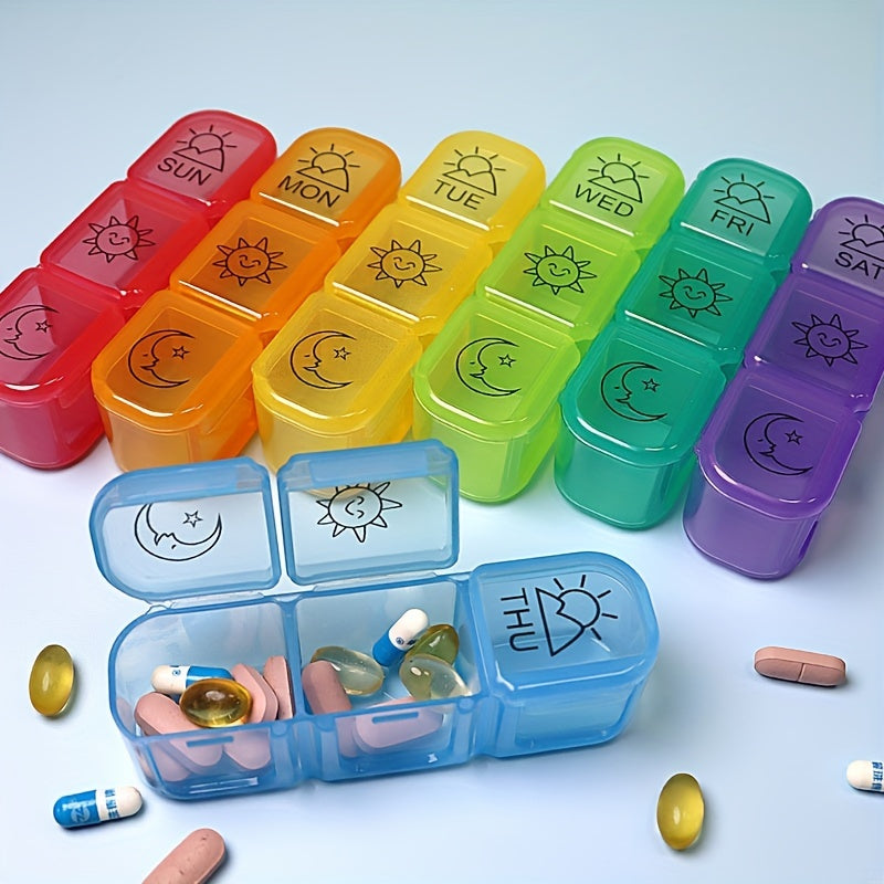 3 Times Weekly Pill Box Portable Medicine Storage Travel Case Organizer