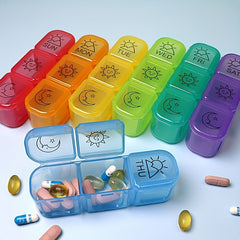 3 Times Weekly Pill Box Portable Medicine Storage Travel Case Organizer