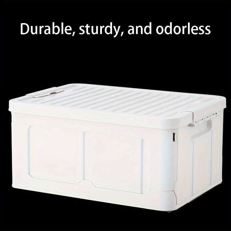 38L Foldable Plastic Storage Bin for Dormitory Snack Toy Storage