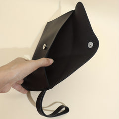 Makeup Brush Bag Portable Travel PU Leather Clutch Makeup Bag