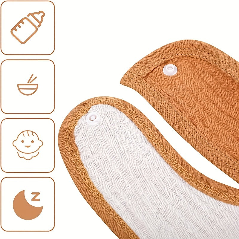 Baby Absorbent Bib U-shaped Cotton Feeding Bib
