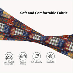 Signature Check Plaid Breathable Headband for Sport & Casual Outfits