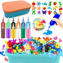 Magic Water Elf Set DIY Toy Educational Game with 12 Bottles & Molds