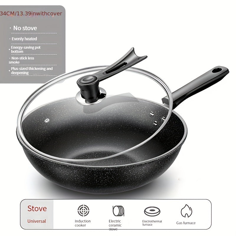 Non Stick Woks & Stir Fry Pans Chef's Pans For Gas Stove And Induction Cooker