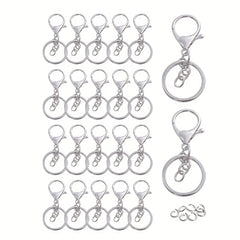 Keychain Accessories Set Split Rings Lobster Clasp DIY Accessories