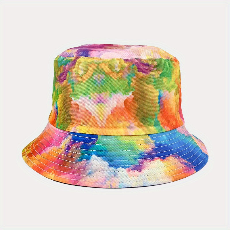 Tie Dye Bucket Hat Reversible Sunscreen Basin Hat