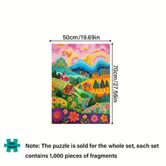1000pcs Landscape Art Jigsaw Puzzle 70x50cm - Intermediate Challenge