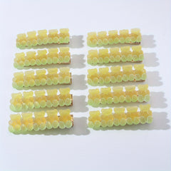 10pcs Baby Girls Gradient Bear Pattern Hair Clip Headwear