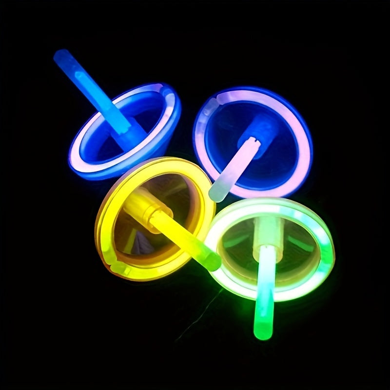 DIY Fluorescent Rotating Toy Set with 4 Sticks