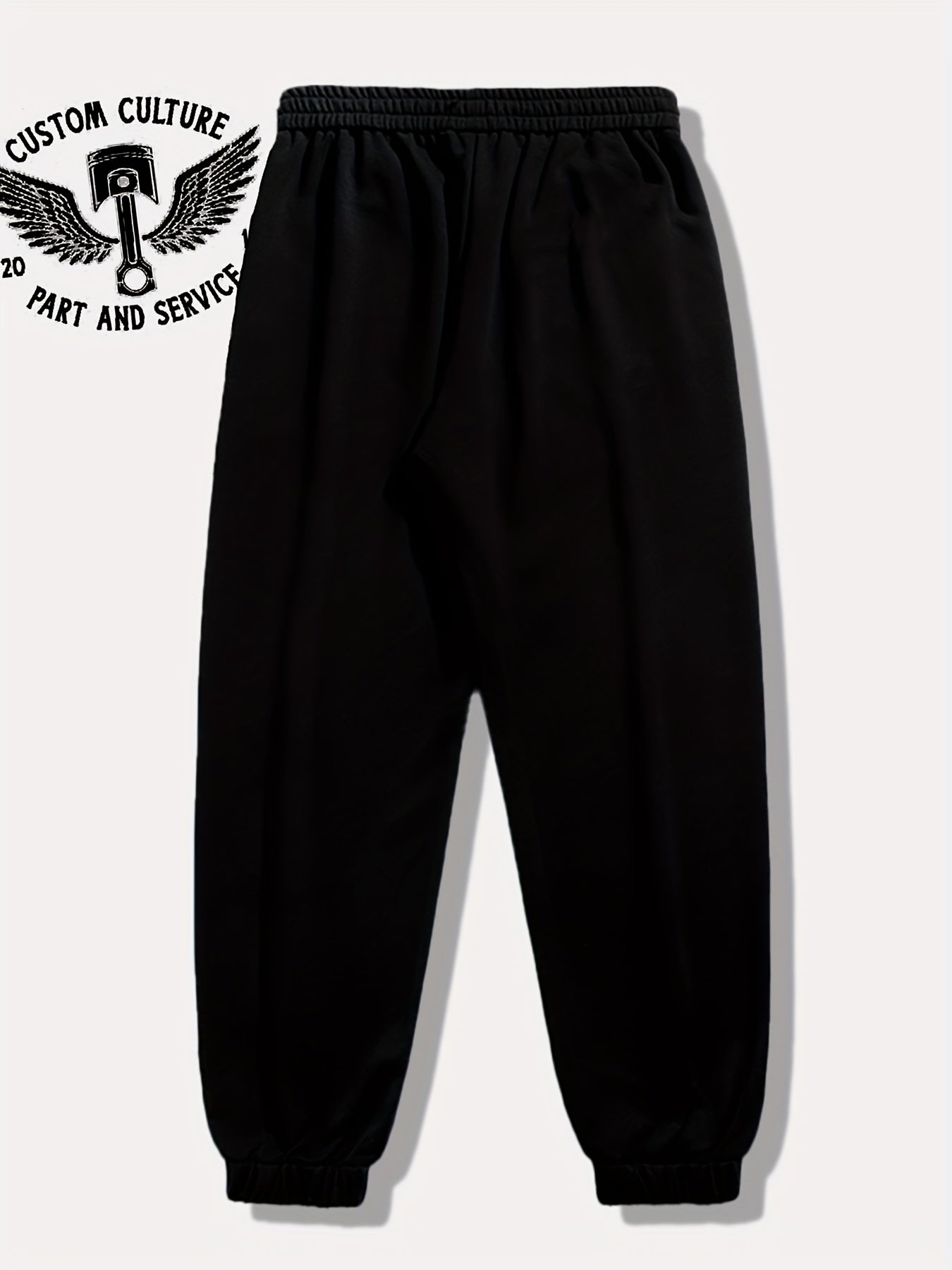 Skull Letter Print Drawstring Sweatpants Loose Fit Pants Men's Casual Joggers