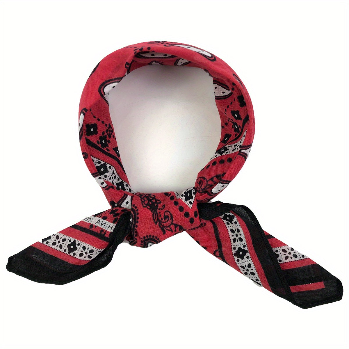 Vintage Paisley Print Bandana Square Scarf Neckerchief Head Wrap