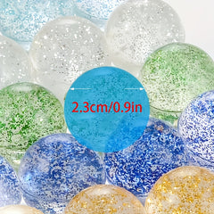 Assorted Glitter Bouncy Balls 40pcs Rubber Party Candy for Birthday Favors