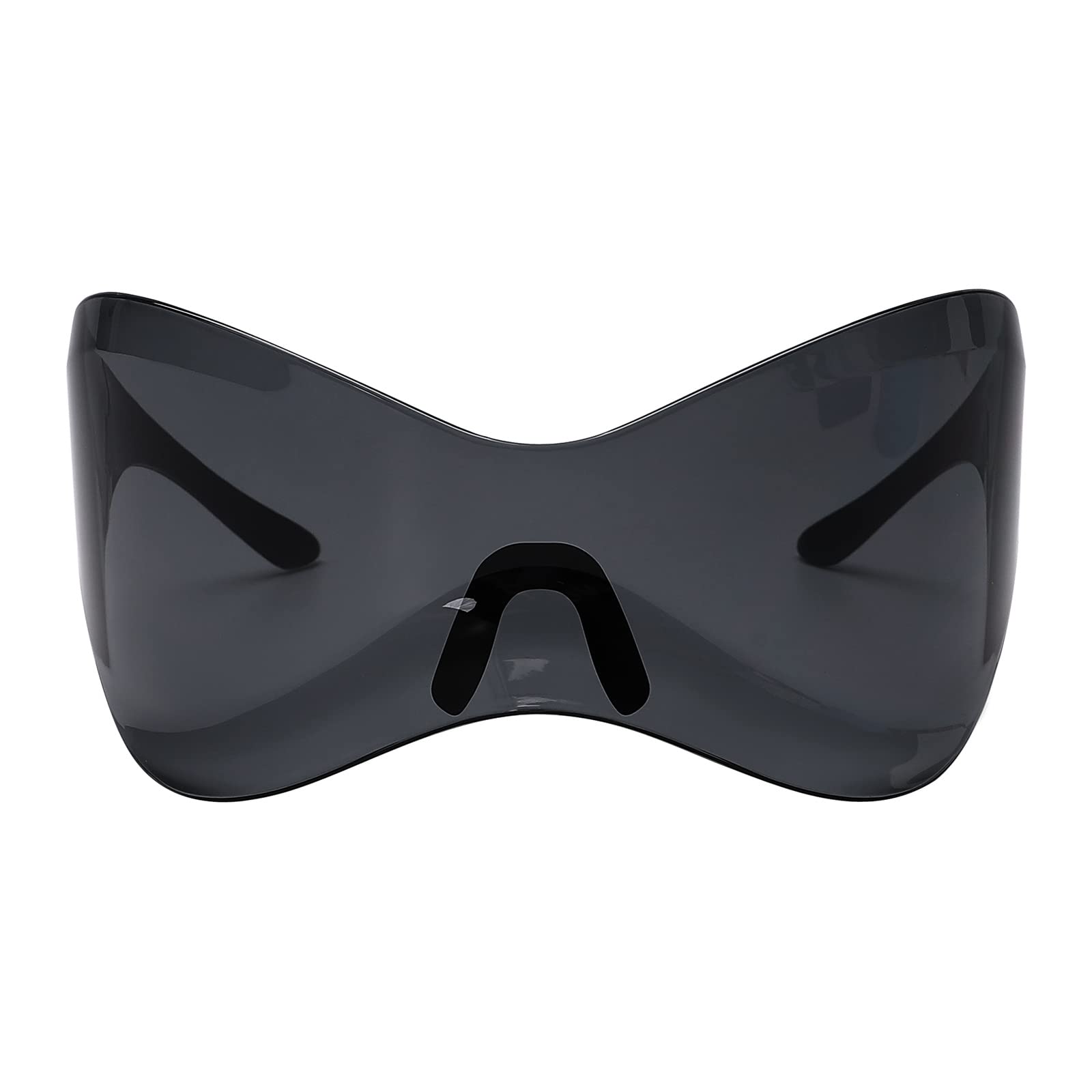 Oversized Y2K Sunglasses Wrap Around Hip Hop Cyberpunk Stylish Eyewear