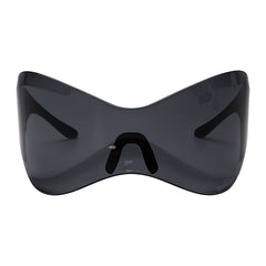 Oversized Y2K Sunglasses Wrap Around Hip Hop Cyberpunk Stylish Eyewear