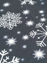 Glitter Snowflake Print High Rise Leggings