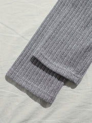 Short Sleeve Crew Neck Top & Elastic Waistband Pants Set