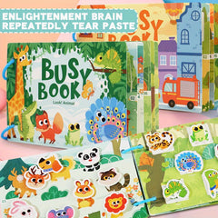 Quiet Book Paper Preschool Book Sticker Toy Theme Educational Toy