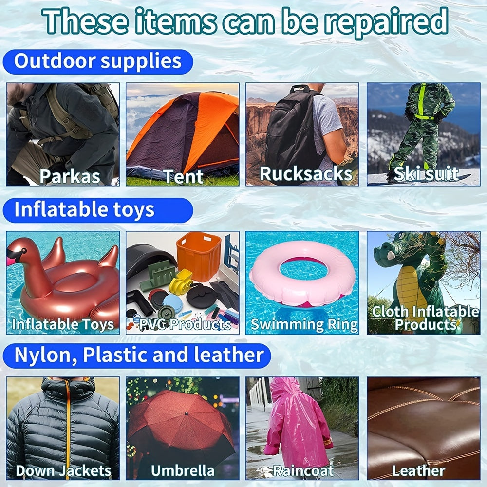 TPU Pool Patch Repair Kit - 2m - For Air Mattress, Pool, Bounce House, Tent