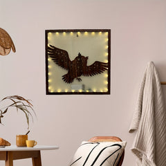 LED Owl Shape Creative Lamp Retro Wooden Home Decoration