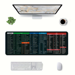 Multi-language Extra Large Mouse Pad 80X30cm Non Slip Rubber Base