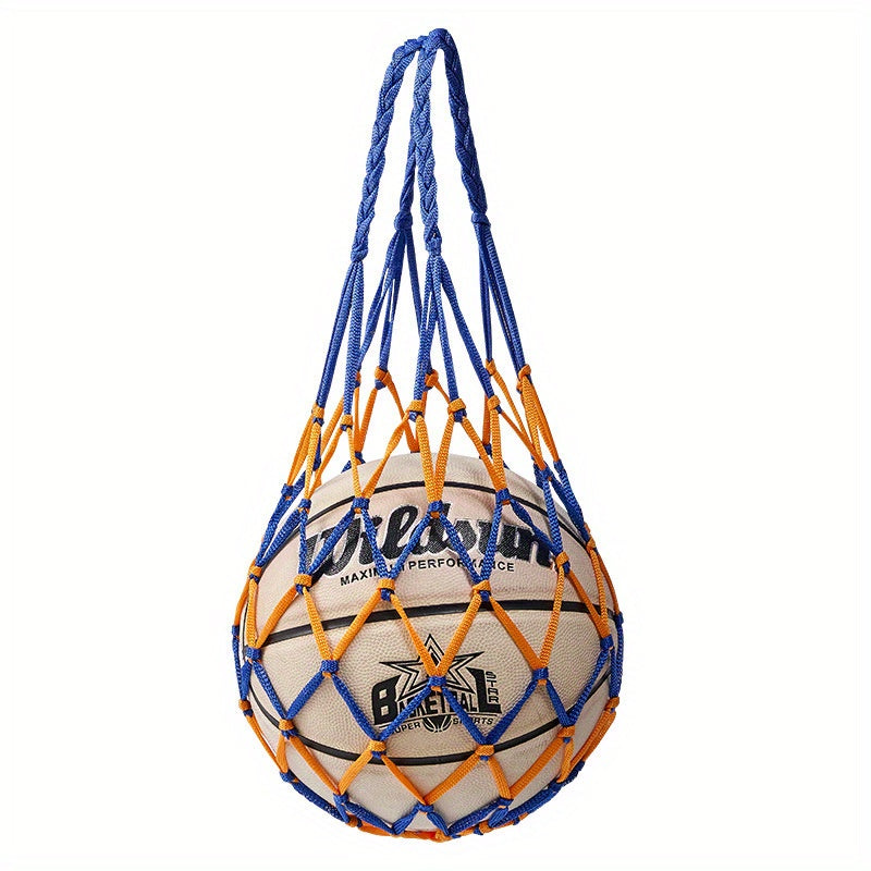 Football Net Bag Portable Nylon Storage for Soccer Basketball and Volleyball