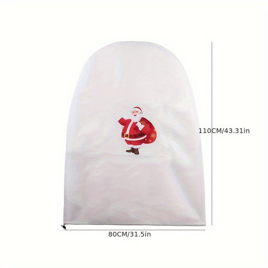 Christmas Tree Frost Cover Santa Claus Pattern Winter Plant Protection